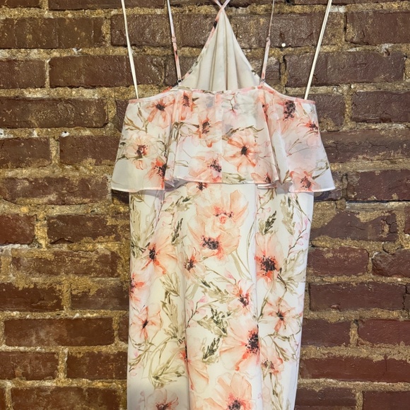 Haute Hippie Blush Pink Ashbery Flowy Halter Dress Size M. - Picture 3 of 8